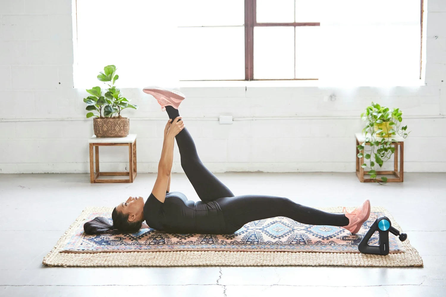 Pilates movement on a mat